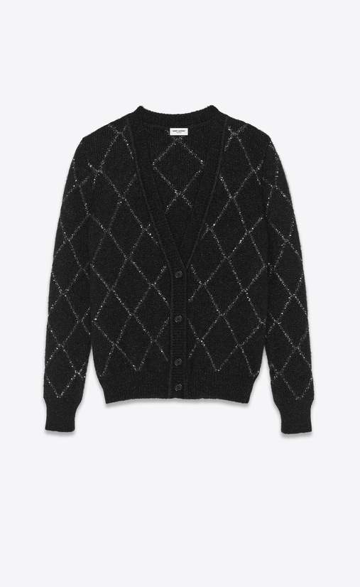 Cardigan in a rhinestone knit